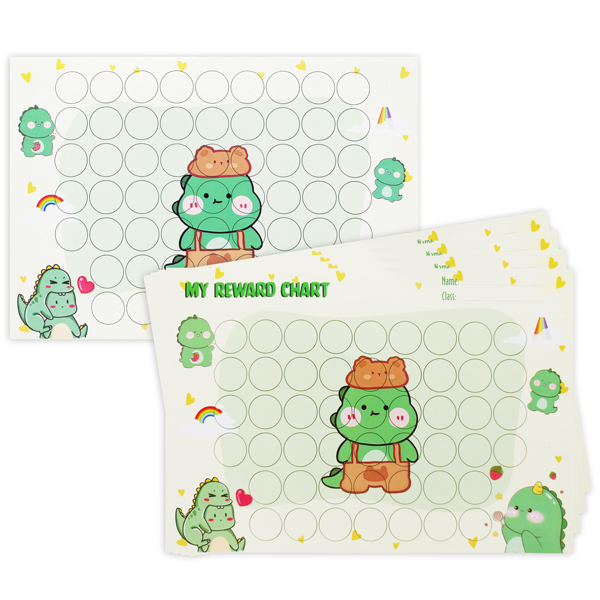 Phiếu Tích Điểm Sticker Khen Thưởng A4 - Teenage KT-02 (5 Tờ/Xấp)