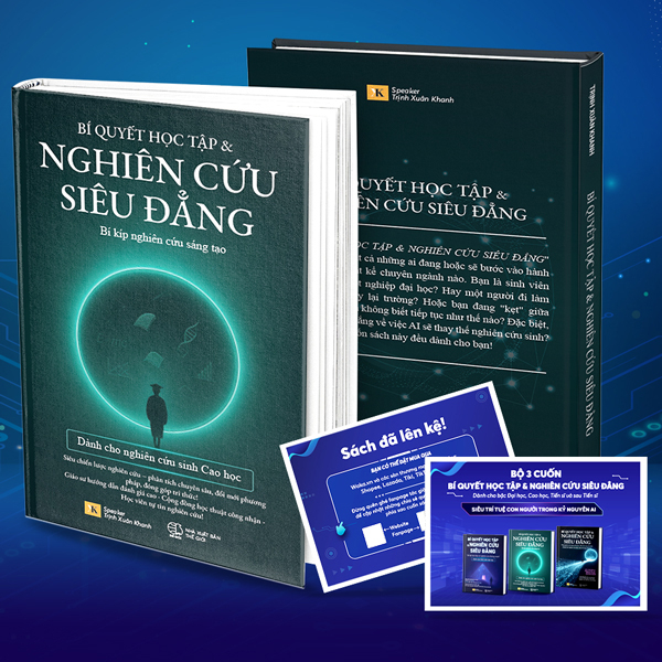 Bí Quyết Học Tập Và Nghiên Cứu Siêu Đẳng - Bí Kíp Nghiên Cứu Sáng Tạo - Dành Cho Nghiên Cứu Sinh Cao Học - Bìa Cứng - Tặng Kèm Postcard