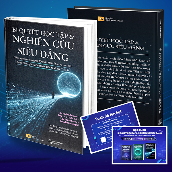 Bí Quyết Học Tập Và Nghiên Cứu Siêu Đẳng - Bí Kíp Nghiên Cứu Sáng Tạo Đột Phá - Một Cẩm Nang Toàn Diện - Dành Cho Nghiên Cứu Sinh Tiến Sĩ Và Sau Tiến Sĩ - Bìa Cứng - Tặng Kèm Postcard