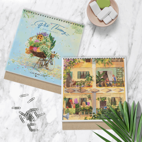 Lịch Để Bàn 2027 - Phố Thương - SDstationery 2027-SD-LBA