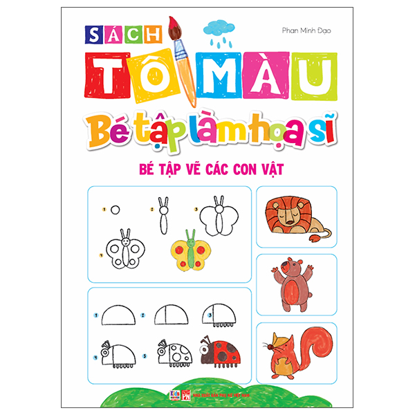  Sách Tô Màu - Bé Tập Làm Họa Sĩ - Bé Tập Vẽ Các Con Vật