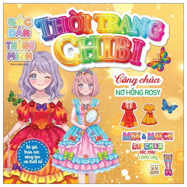 Bóc Dán Thông Minh - Thời Trang Chibi - Công Chúa Nơ Hồng Rosy