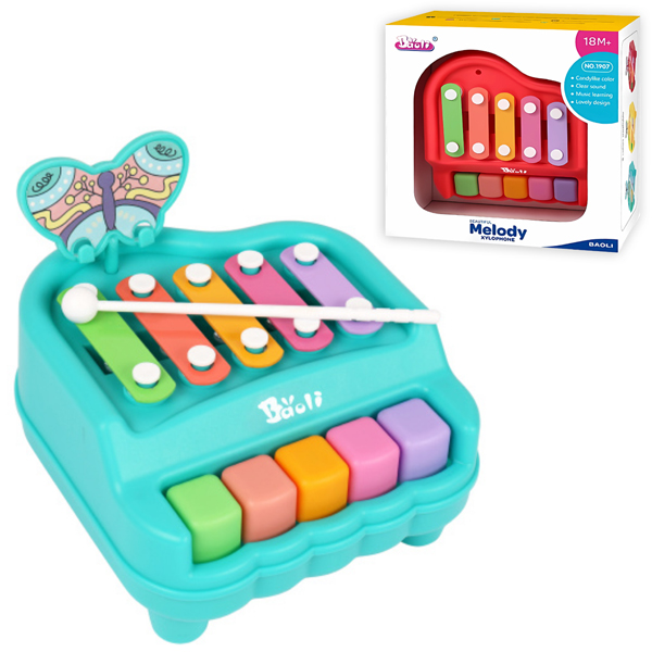 Đồ Chơi Đàn Xylophone - Piano 5 Âm Butterfly - Baoli 1907#B - Màu Xanh Dương