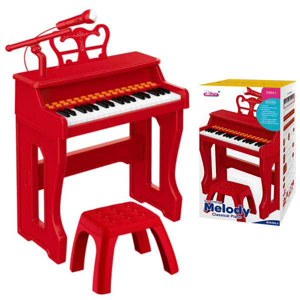 Đồ Chơi Đàn Piano Điện Cổ Điển - Baoli 2108#R - Màu Đỏ