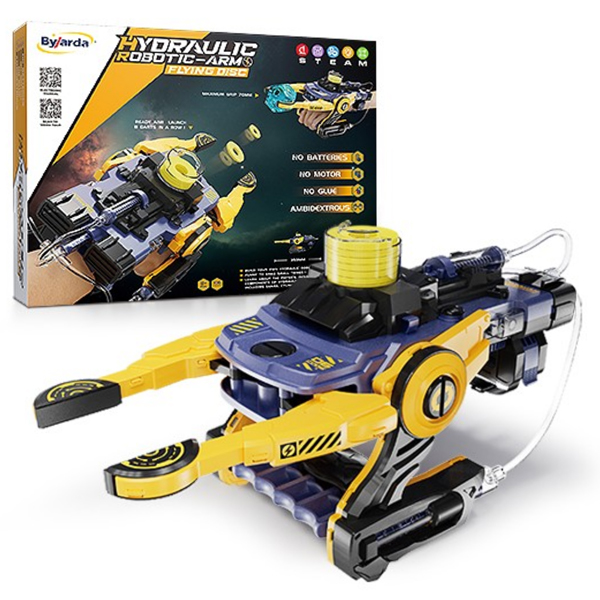 Đồ Chơi Lắp Ráp Cánh Tay Robot Thủy Lực - Byjarda JX0201 - Màu Vàng (106 Mảnh Ghép)