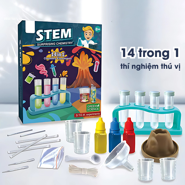 Đồ Chơi Bộ Thí Nghiệm Hóa Học 14 Trong 1 - Science Horse SD557
