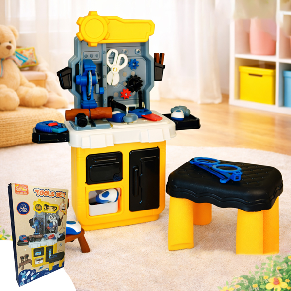 Đồ Chơi Thợ Cơ Khí Mini Có Ghế - Mini Kitchen 623-932 (24 Chi Tiết)