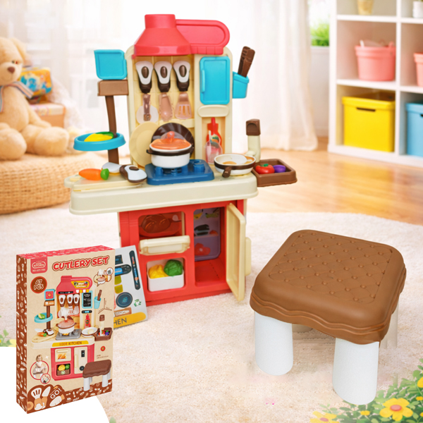 Đồ Chơi Bếp Nấu Ăn Mini Có Ghế - Mini Kitchen 623-936 (24 Chi Tiết)