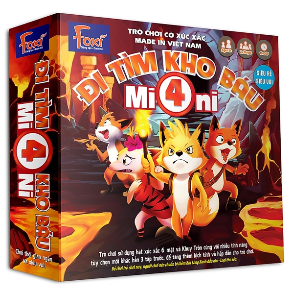 Boardgame Foxi Đi Tìm Kho Báu Mini 4	