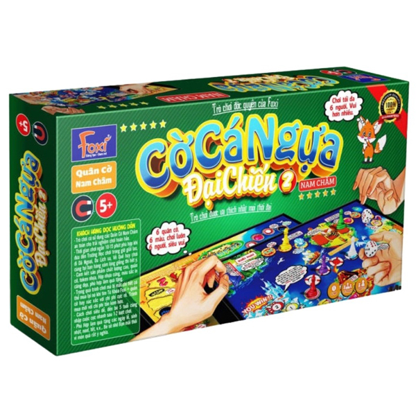 Boardgame Cờ Cá Ngựa Đại Chiến 2 - Nam Châm - Foxi
