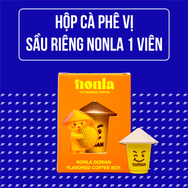 Hộp 1 Viên Cafe Vị Sầu Riêng - Nonla Coffee