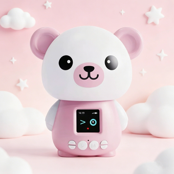 Robot Luma - Robot Trợ Lý Học Tập AI Cho Trẻ Em - Hình Gấu - Màu Hồng