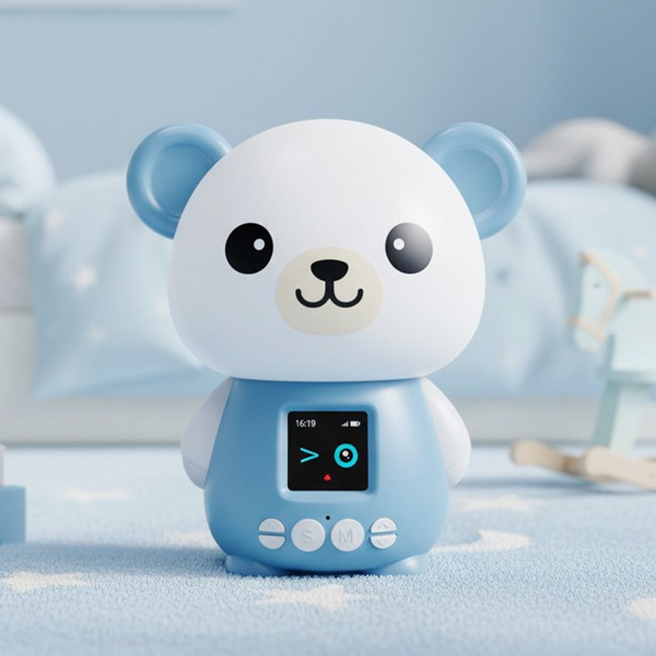 Robot Luma - Robot Trợ Lý Học Tập AI Cho Trẻ Em - Hình Gấu - Màu Xanh Dương