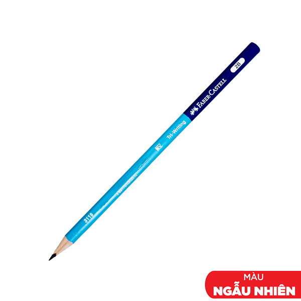 Bút Chì Đen Tam Giác Tri-Writing 2B - Faber-Castell (Màu Thân Bút Giao Ngẫu Nhiên)