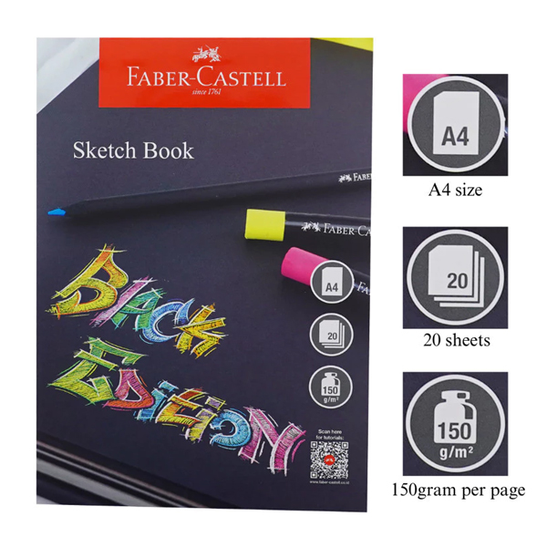 Giấy Vẽ Black Edition A4 - Faber-Castell 104029