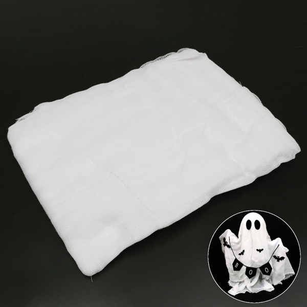 Vải Lưới Gạc Trang Trí Halloween - Vinacraft - Màu Trắng