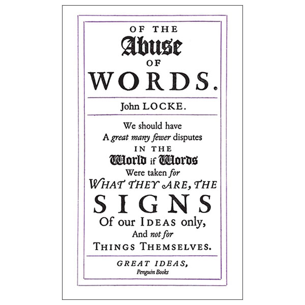 Of The Abuse Of Words