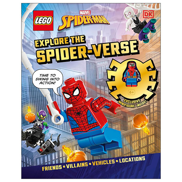 LEGO Marvel Spider-Man Explore The Spider-Verse (With Exclusive LEGO Spider-Man Minifigure) - Hard Back