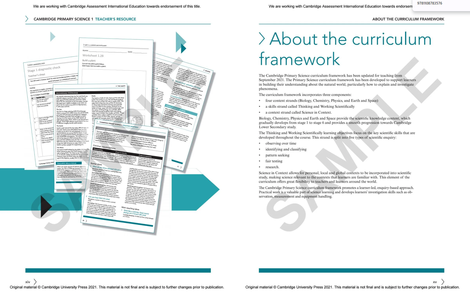 Cambridge Primary Science Teacher's Resource 1 With Digital Access (2nd ...