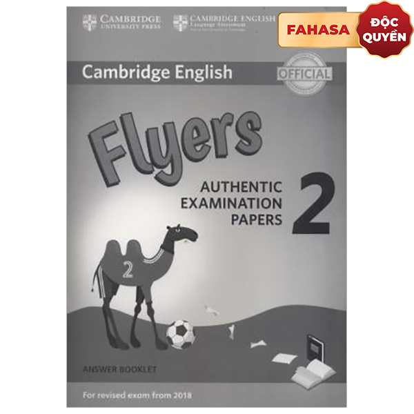 Cambridge English Young Learners 2 for Revised Exam from 2018 Flyers Answer Booklet: Authentic Examination Papers