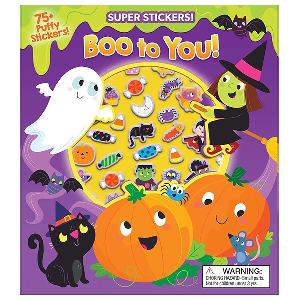 [Phiên chợ sách cũ] Halloween Super Puffy Stickers! Boo To You!
