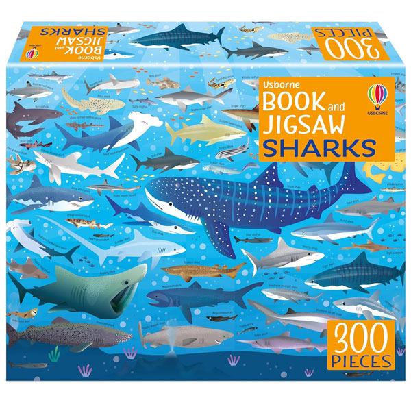 Usborne Book And Jigsaw - Sharks