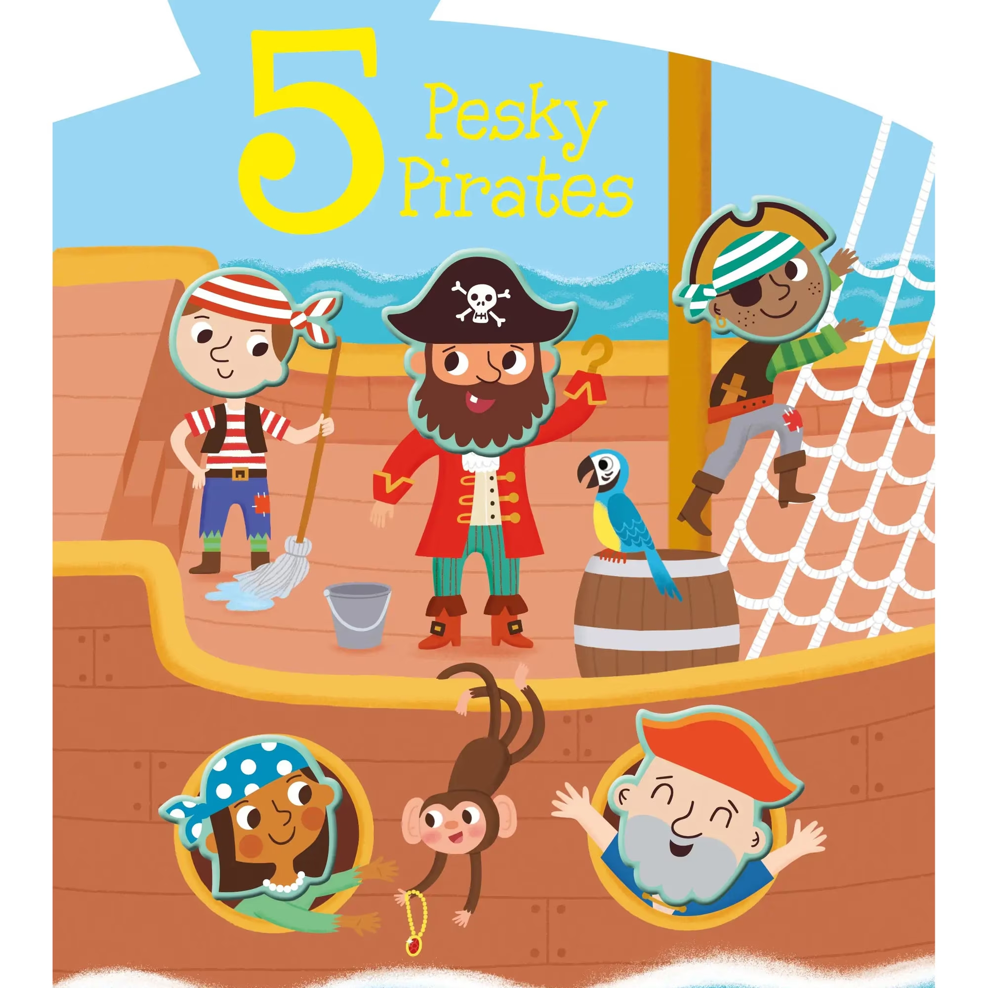 Silicon Character Sound Book - 5 Pesky Pirates