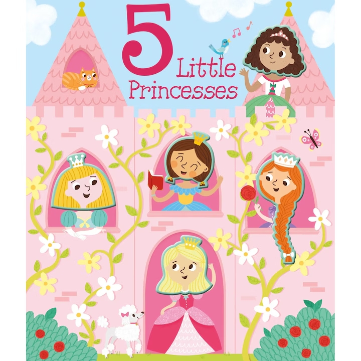 Silicon Character Sound Book - 5 Little Princesses