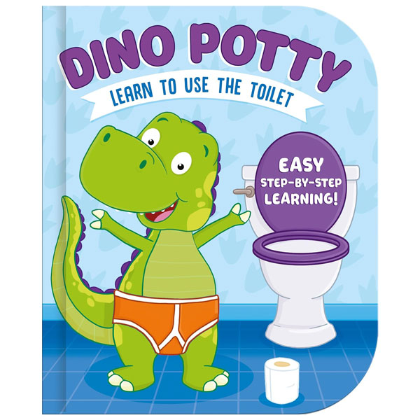 Potty Board Book - Dino - Learn To Use The Toilet