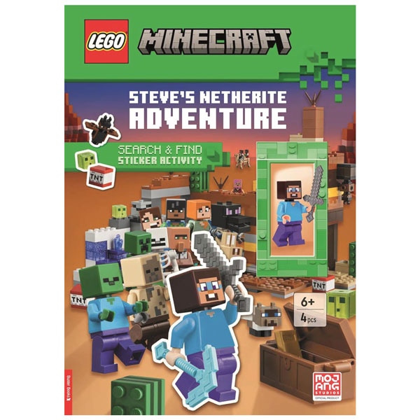 LEGO® Minecraft®-Steve’s Netherite Adventure Search & Find Sticker Activity