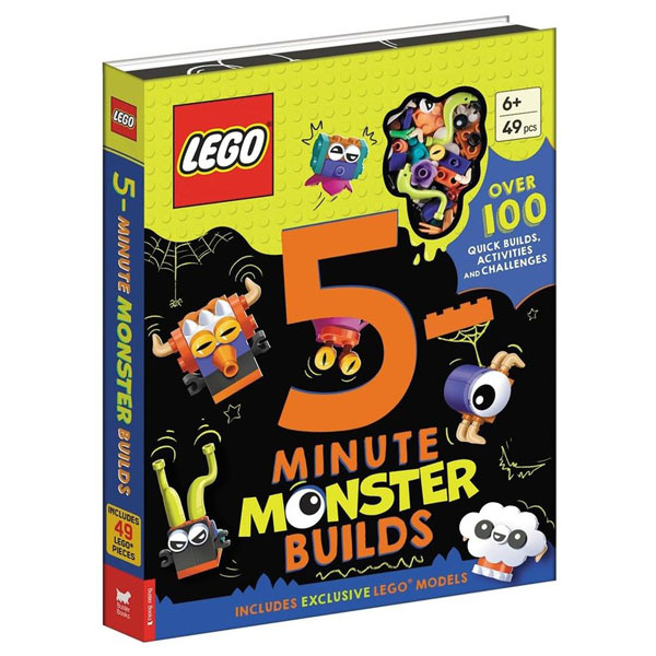 LEGO® Books-5-Minute Monsters Builds - With LEGO® Pieces