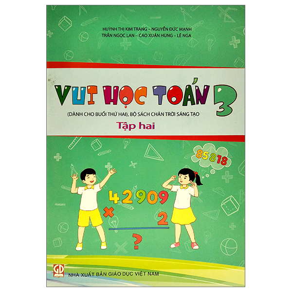 Bộ Vui Học Toán 3 - Tập 2 (Bộ Chân Trời Sáng Tạo)