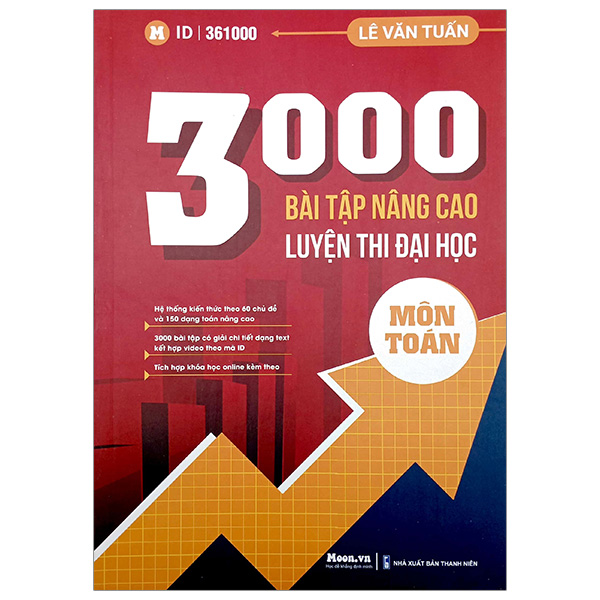 3000 Bài Tập Nâng Cao Luyện Thi Đại Hoc Môn Toán (Tái Bản 2023)