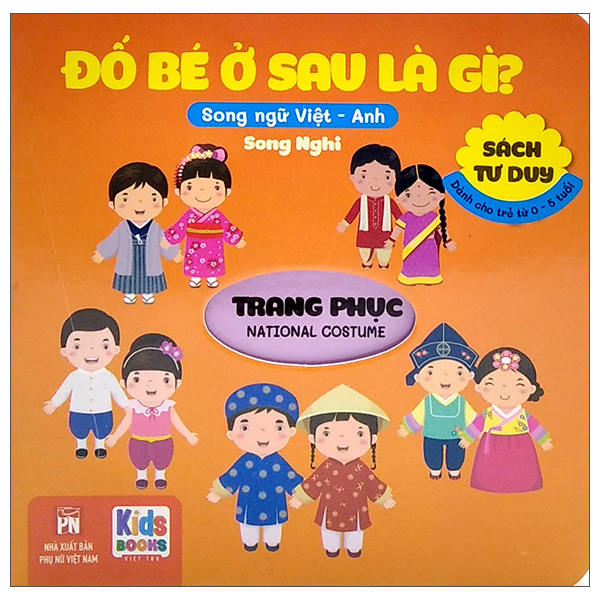 Sách Sách Tư Duy - Đố Bé Ở Sau Là Gì? - Trang Phục (Song Ngữ Việt - An - Là Trang