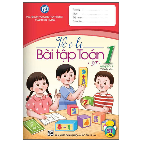 Sách Vở Ô Li Bài Tập Toán Lớp 1 - Quyển 1 - PGS TS NGƯT Vũ Dương Thụy