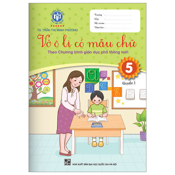 Sách Vở Ô Li Có Mẫu Chữ 5 - Quyển 1 (Theo Chương Trình Giáo Dục Phổ - Trần Thị Minh Phương