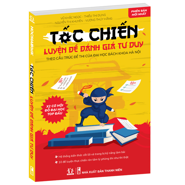 Tốc Chiến - Luyện Đề Kiểm Tra Tư Duy - Theo Cấu Trúc Đề Thi Của Đại Học Bách Khoa Hà Nội (Tái Bản 2025)