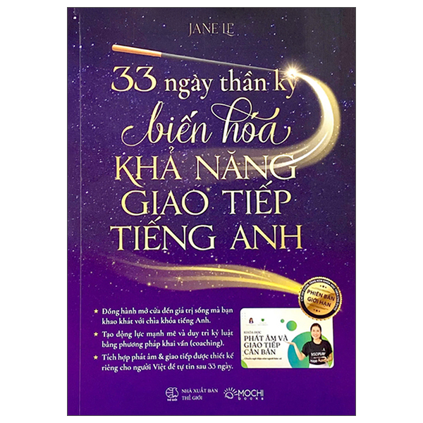 Sách 33 Ngày Thần Kỳ - Biến Hóa Khả Năng Giao Tiếp Tiếng Anh - Lê Nga