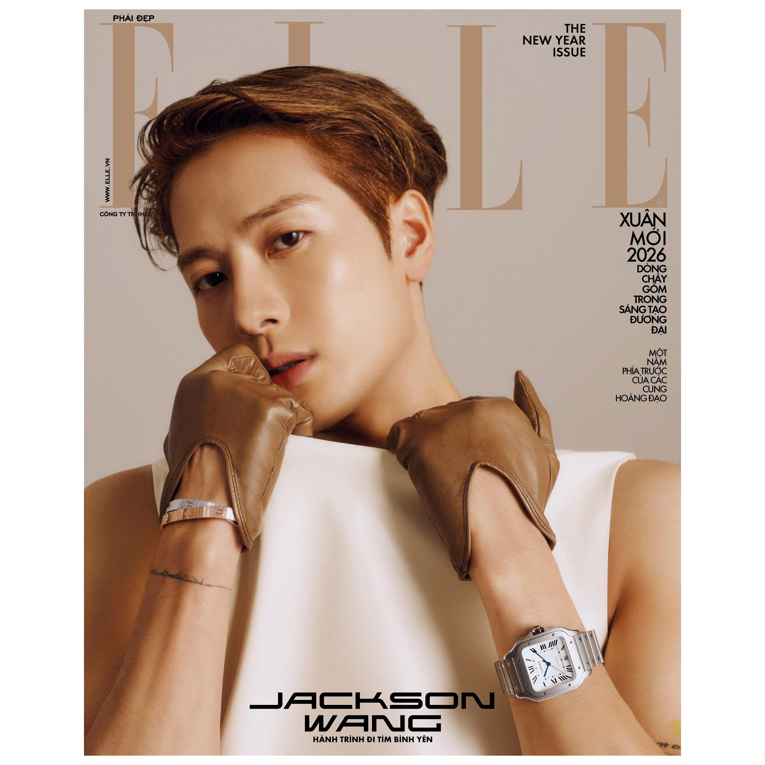 Tạp Chí Phái Đẹp Elle Tháng 1/2026 - Bìa Jackson Wang
