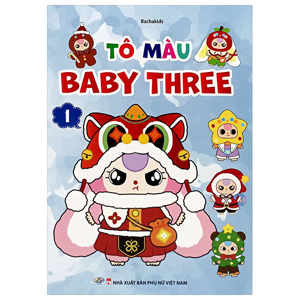 Sách Tô Màu Baby Three 1 - Bachakids