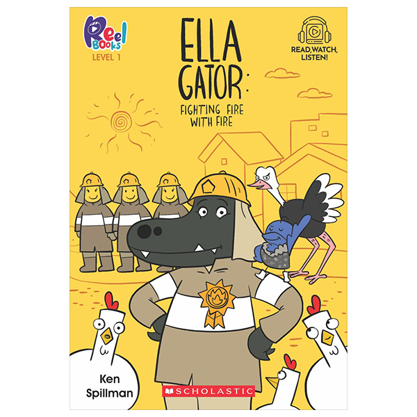 Bộ Reel Books Level 1 - Ella Gator 2 - Fighting Fire With Fire (With Storyplus)