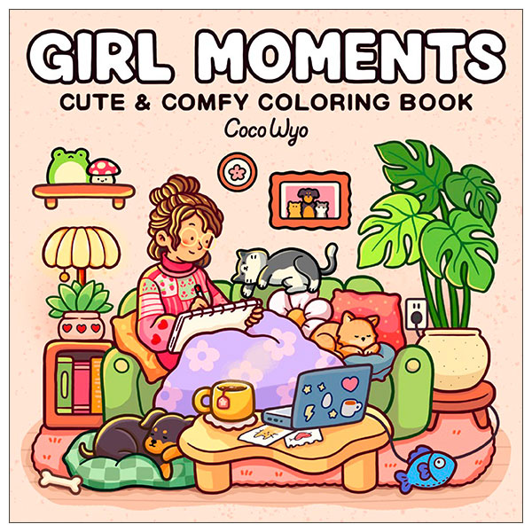 Girl Moments - Coloring Book For Adults And Kids