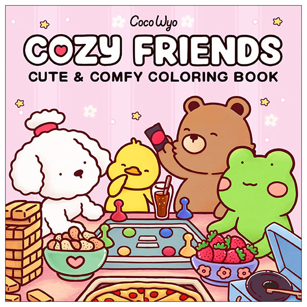 Cozy Friends - Coloring Book For Adults and Kids