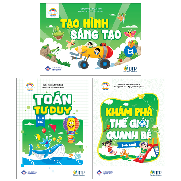 Sách Bộ Sách Cầu Vồng Trẻ Thơ - Dành Cho Trẻ 3-4 Tuổi (Bộ 3 Quyển) - Huế Lyly