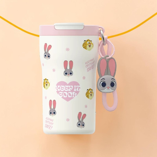 Ly Giữ Nhiệt Thỏ Judy 430 ml - Zhongshan D-2114J - Màu Hồng