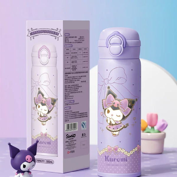Bình Giữ Nhiệt Kuromi 500 ml - Zhongshan 3292 - Màu Tím