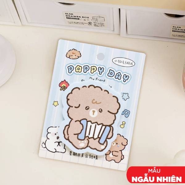 Giấy Ghi Chú Poppy 100gsm - 80 x 80 mm - Jin Na Xing B05-2 (20 Tờ) (Mẫu Màu Giao Ngẫu Nhiên)