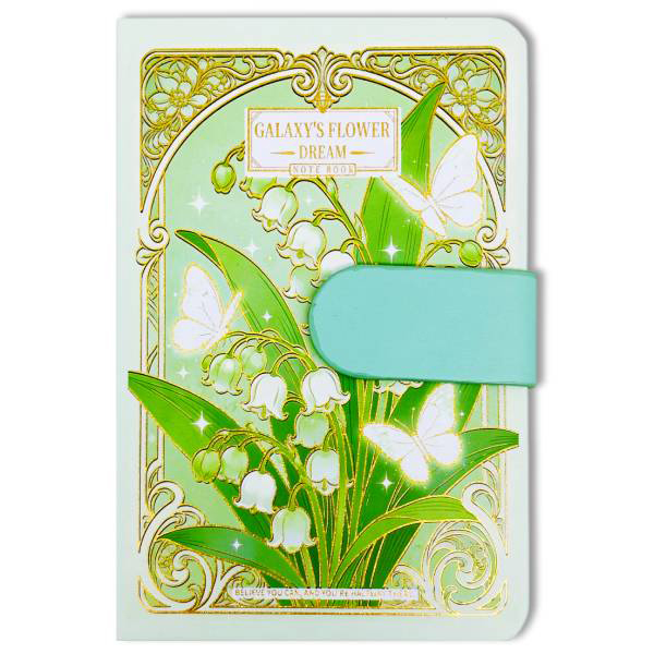 Sổ Nút Gài A6 - Kẻ Ngang - 200 Trang 80gsm - Depai A6-7000-26 - Màu Xanh Lá
