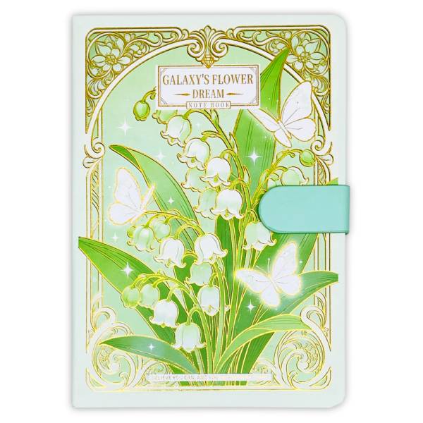 Sổ Nút Gài A5 - Kẻ Ngang - 200 Trang 80gsm - Depai A5-7000-26 - Màu Xanh Lá
