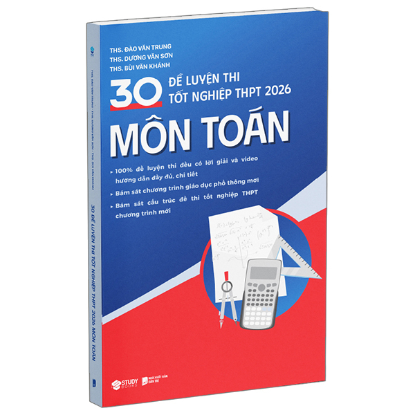 Sách 30 Đề Luyện Thi Tốt Nghiệp THPT 2026 - Môn Toán - Vân Dương